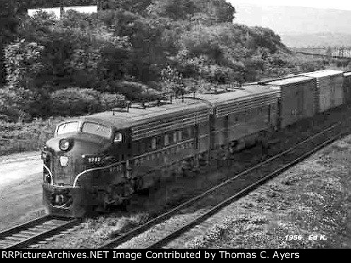 PRR Eastbound Freight, 1956